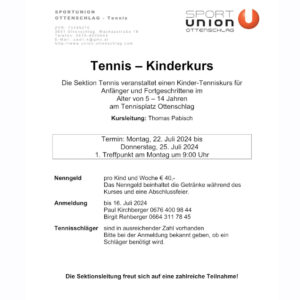 Tenniskurs