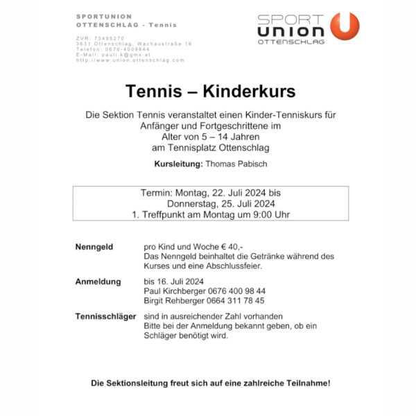 Tenniskurs